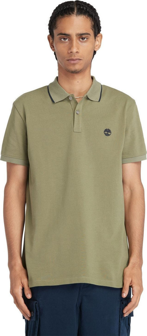 Printed Neck Short Sleeve Polo Erkek T-Shirt TB0A26NF5901
