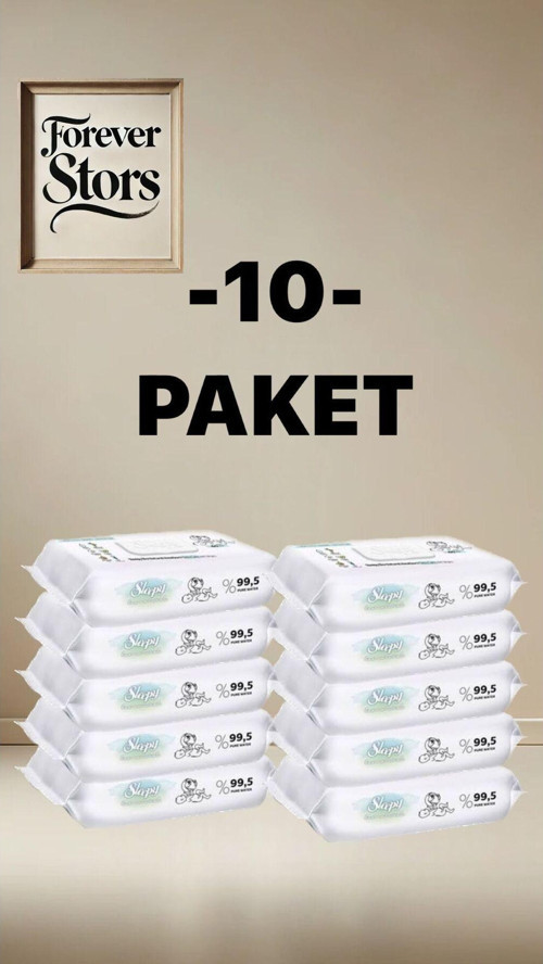 Bio Natural Yenidoğan Islak Bebek Bakım Havlusu 10X40 (400 Yaprak)
