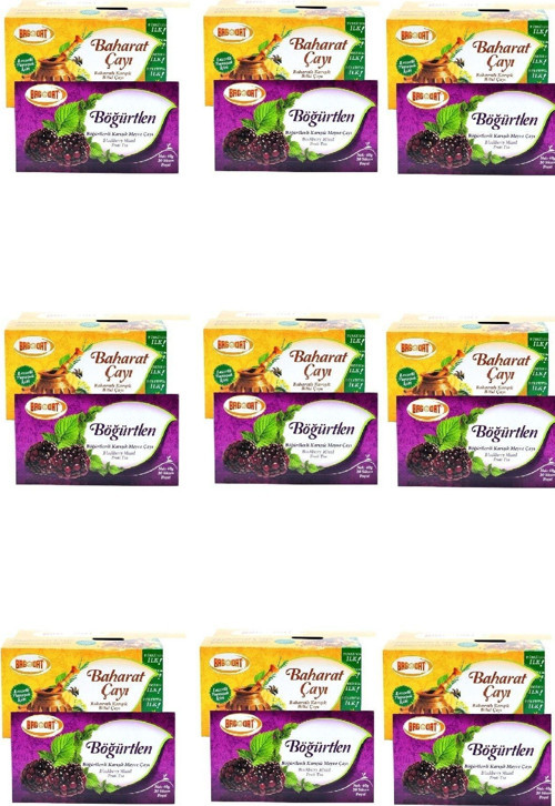 Lı Çay 20 Poşet 40 Gr X 9 Adet Böğürtlenli Karışık Meyve Çayı 20 Poşet 40 Gr X 9 Adet