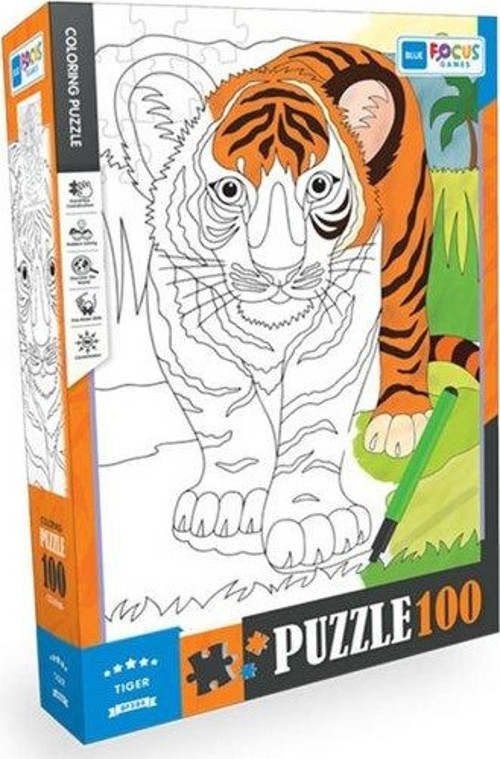 Kaplan 100 Parça Boyanabilir Puzzle BF384