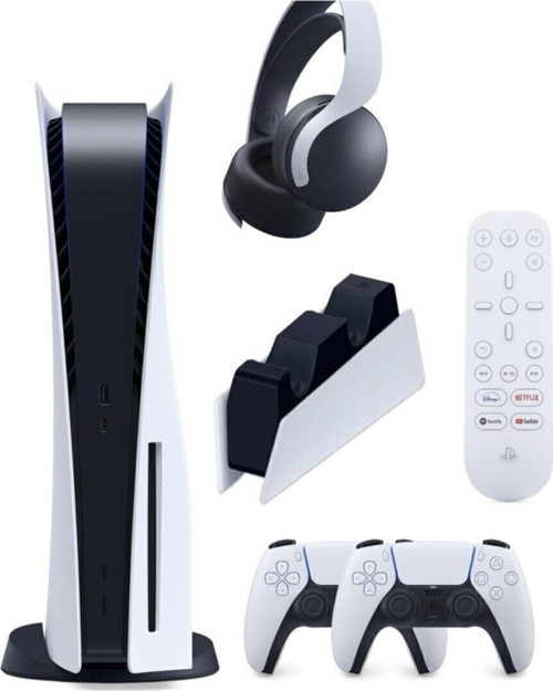 Playstation 5 (İthalatçı Garantili)+2.Dualsense+Kulaklık Pulse 3D + Şarj Istasyonu + Medya Kumandası