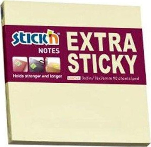 NotKğt.Stickn 76X76 Ext.Yapışknlı Pastel Sarı 90Yp