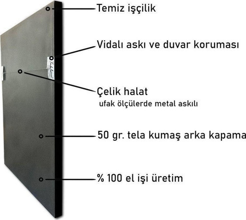 Galata Kulesi Gece Çerçeveli Cam Tablo20x40 cm Ca16029 20x40 cm