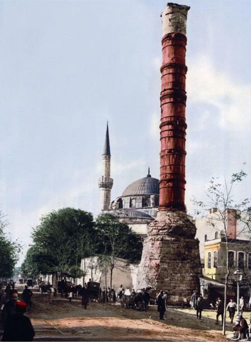 Eski Istanbul Çemberlitaş Fotoğraf Kanvas Tablo 30x40 cm 30x40 cm