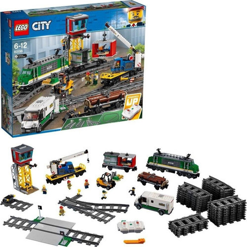 City Kargo Treni 60198 - 6-12 Yaratıcı Oyuncak Yapım Seti (1226 Parça)