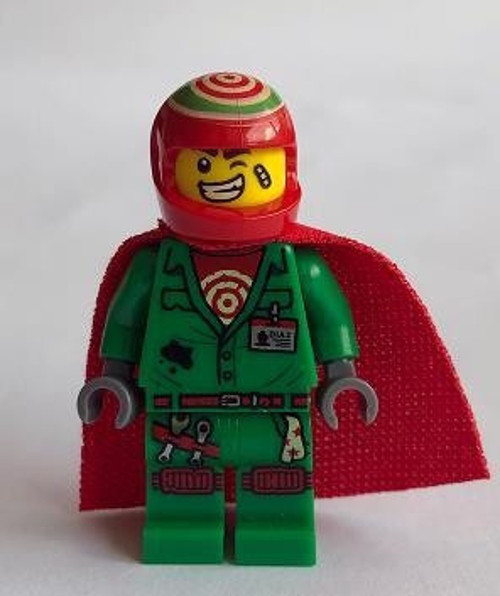 Minifigür Hidden Side Douglas Elton / El Fuego - Coveralls with Helmet and Cape +5 Yaş (1 Parça)