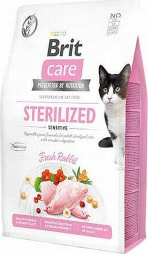 Sensitive Hypoallergenic Tavşanlı Tahılsız Kısırlaştırılmış Kedi Maması 7 Kg