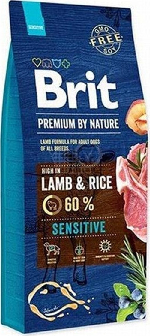 Brit Premium By Nature Adult Sensitive Lamb Kuzulu Yetişkin Köpek Maması 8 Kg