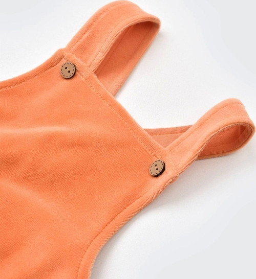 Bebek Kadife Salopet Tulum, %80 Organik Pamuk & %20 Polyester, Bebek Ve Yenidoğan Serisi - Csyk6035 Çok Renkli 18-24 Ay