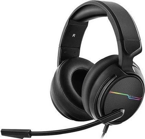 RGW9 Comfort Usb 7.1 Surround Sound RGB Mikrofonlu Oyuncu Kulaklık - Siyah