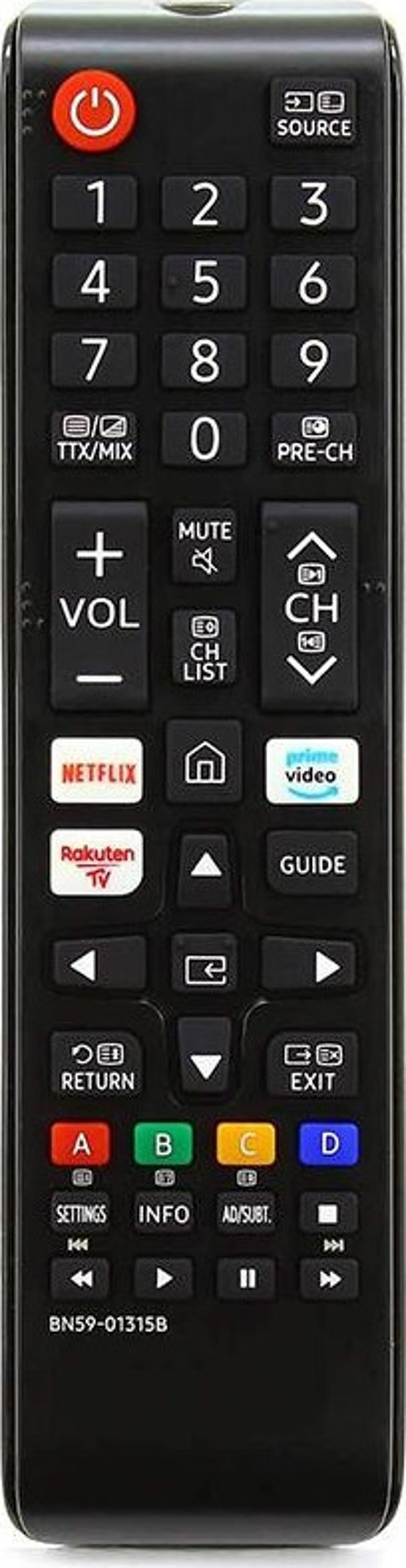 WEKO KL SAMSUNG BN59-01315B NETFLIX-PRIME VIDEO-RAKUTEN TUŞLU KISA LCD LED TV KUMANDA