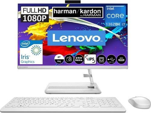 Ideacentre 27IAP7 Intel Core I7 13620H 32GB 1tb HDD + 1tb SSD W11 Pro 27'' Fhd Bilgisayar F0GJ00P9TR Snertech