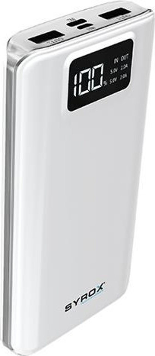 PB107 20.000mAh Dijital Göstergeli Çift Çıkışlı Powerbank - Beyaz