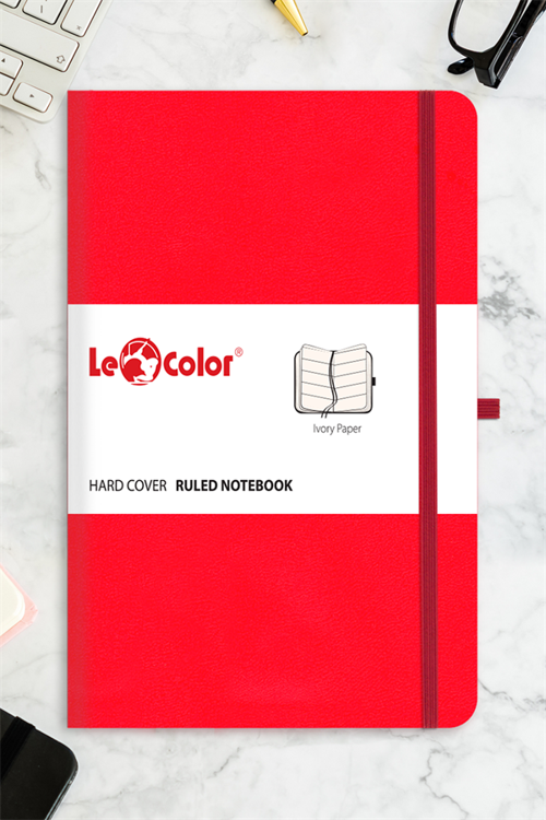 Tarihsiz Klasik Defter Rec Note 13x21 Çizgili Kırmızı