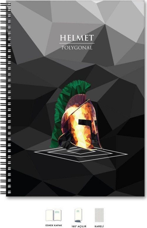A5 Defter Kareli 200 syf Kask Polygonal