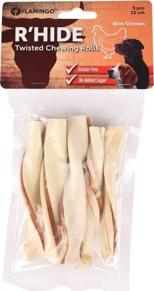 Rhide Twisted Tavuklu Burgu Çubuk Köpek Ödül Maması 12 Cm 70 Gr