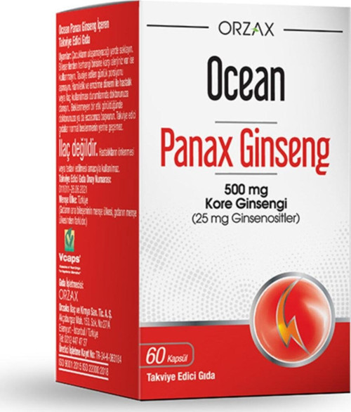 Panax Ginseng 500 Mg 60 Kapsül