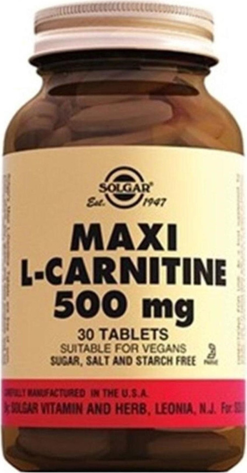 Maxi L-Carnitine 500 Mgr 30 Tablet