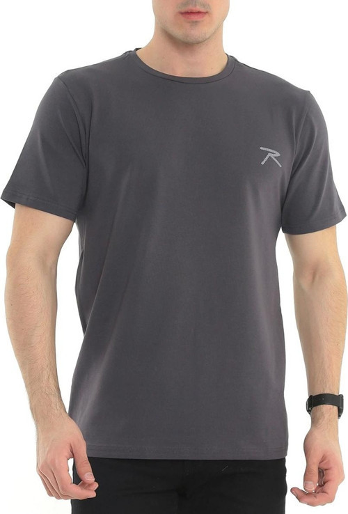 Erkek %100 Pamuk T-Shirt GRAVIS ANTRASİT