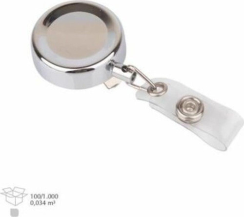 Yoyo Klipsli Plastik Yuvarlak Krom 100 Lü (1 Paket 100 Adet)