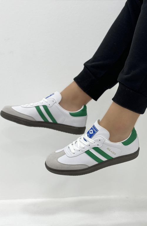 Kadın Bej Beyaz Ortopedik Taban Sneaker Günlük Spor Ayakkabı 031 SLZ00047