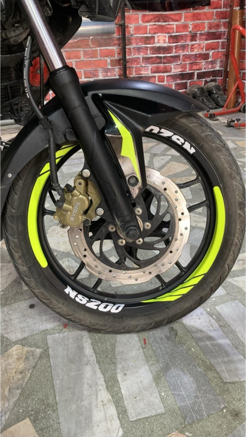 Yeni Motosiklet Jant Şeridi Pulsar Yeni Motosiklet Jant Şeridi Neon Yeşil Sağ-Sol/Ön-Arka