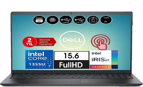 Inspıron 3530 Por I7 1355U 16Gb 1Tb 15.6 Ubuntu I35301018Tu Notebook