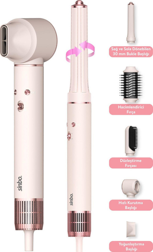 Pro Compact Uzun Multi-Styler Hava Üfleme 5İn1 Saç Şekillendirici Bldc Motor Shd-1719