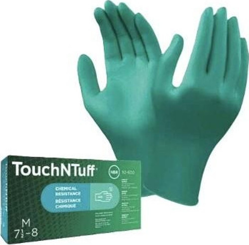 Gıda Uyumlu Yeşil Nitril Pudrasız Kullan At Muayene Eldiveni ANSELL 92-600 - 100 adet - Antistatik 9.5-10 Numara X Large