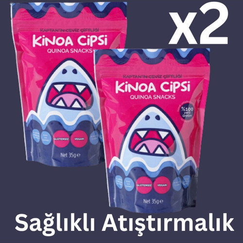 Kinoa Cipsi Glütensiz ve Vegan Sağlıklı Atıştırmalık 35 g * 2 ADET - Analizli