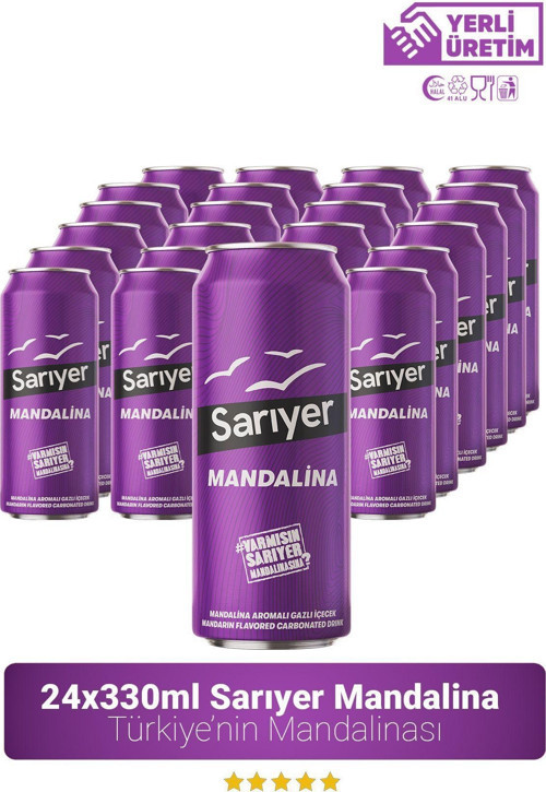Mandalina Aromalı Gazoz 330Ml X 24 Adet