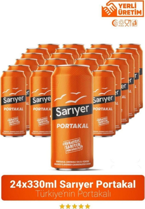 Portakal Aromalı Gazoz 330Ml X 24 Adet