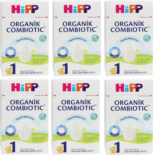 1 Organik Combiotic 800 gr Bebek Sütü 6 ADET