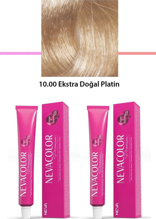 Mbb E-Ticaret 2 Li Set Premium 10.00 Ekstra Doğal Platin - Kalıcı Krem Saç Boyası 2 X 50 G Tüp
