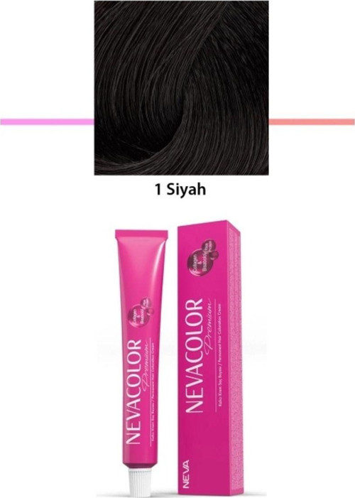 Mbb E-Ticaret Premium 1 Siyah - Kalıcı Krem Saç Boyası 2 X 50 G Tüp