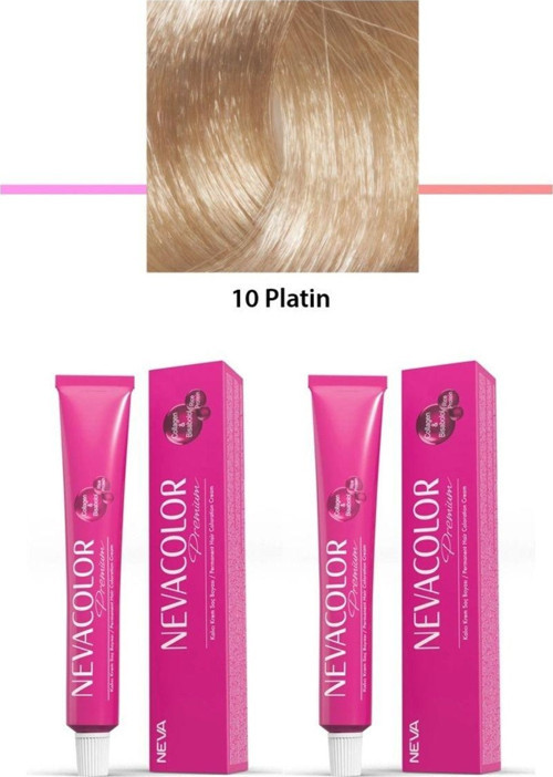 Mbb E-Ticaret 2 Li Set Premium 10 Platin - Kalıcı Krem Saç Boyası 2 X 50 G Tüp