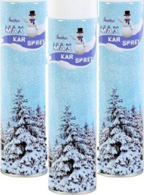 Bb Eticaret 3 Adet Max Kar Köpüğü Spreyi, Eriyen Kar Taneleriyağdıran Sprey 3X300 Ml