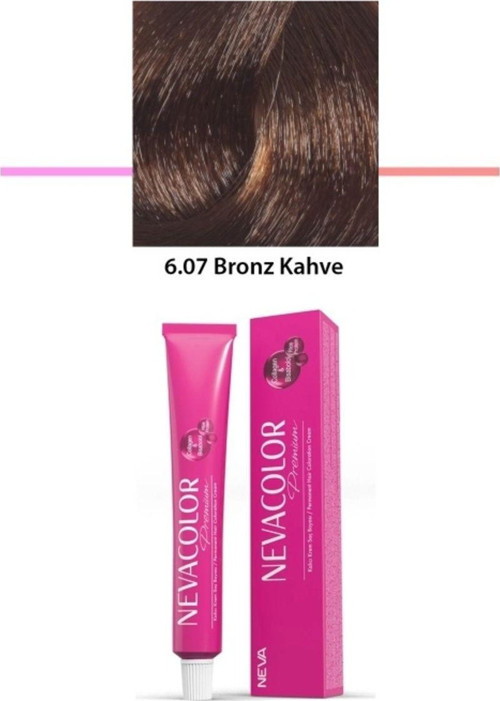 Mbb E-Ticaret Premium 6.07 Bronz Kahve - Kalıcı Krem Saç Boyası 2 X 50 G Tüp