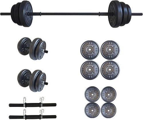 35 Kg Ağırlık Seti Vücut Geliştirme Aleti Halter Seti (30 Kg Plaka Ağırlığı)