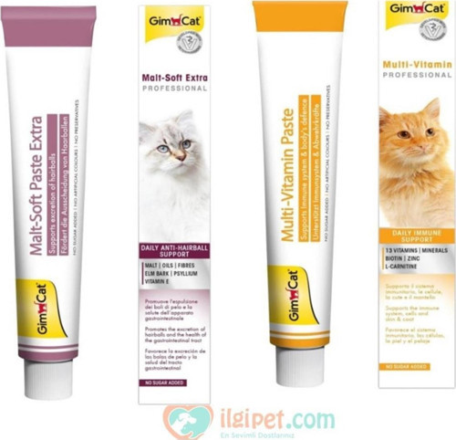Malt Soft Extra 100 gr + Multi-Vitamin 100 gr Kedi Macunu - Petshopundan