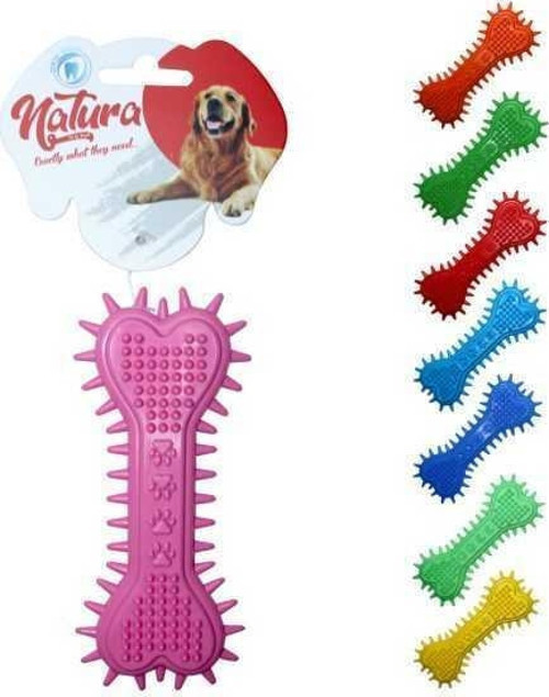 Plastik Kalp Pati Desen Kemik Köpek Oyuncak 15 Cm - Petshopundan