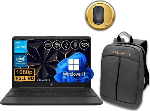 250 G9 i3-1215U 24GB 512GB M.2 SSD 9M3H9AT ATL46 15.6" W11Pro Notebook +Çanta&Mouse