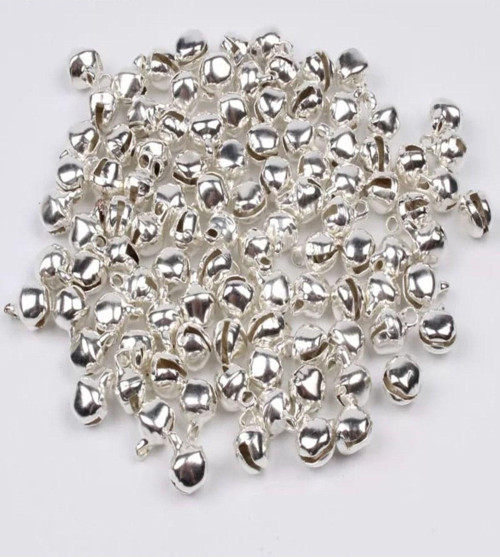 25 Adet 12Mm Gümüş Renk Kulplu Zil,Çan,Çıngırak,Metal Amigurumi Zili,Takı Aksesuar Yapımı