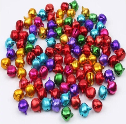 25 Adet 12Mm Karışık Renk Kulplu Zil,Çan,Çıngırak,Metal Amigurumi Zili,Takı Aksesuar Yapımı