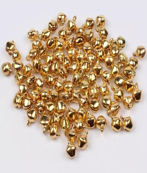 50 Adet 12Mm Gold Renk Kulplu Zil,Çan,Çıngırak,Metal Amigurumi Zili,Takı Aksesuar Yapımı