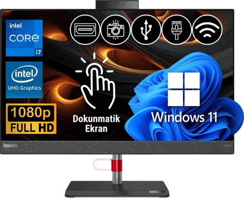 ThinkCentre Neo 50A i7-13700H 32GB 2TB M.2 SSD 12K9004CTR ATL31 23.8" W11Pro Dokunmatik All In One Bilgisayar