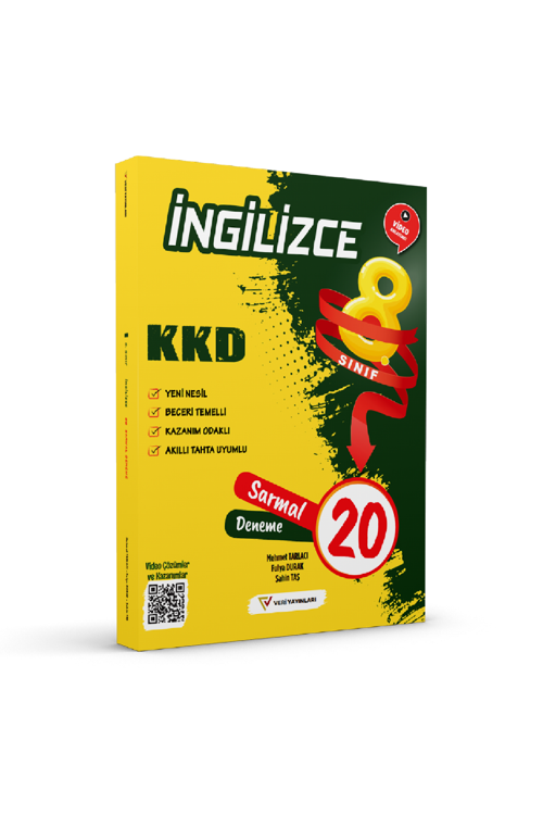 Veri 8. Sınıf İngilizce KKD Sarmal 20 Deneme Veri Yayınları