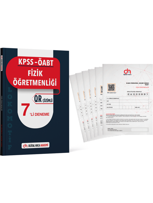 Dijital Hoca Akademi ÖABT Fizik Öğrt QR Çözümlü 7'li Deneme+ 6'lı Kurumsal Deneme İkili Set