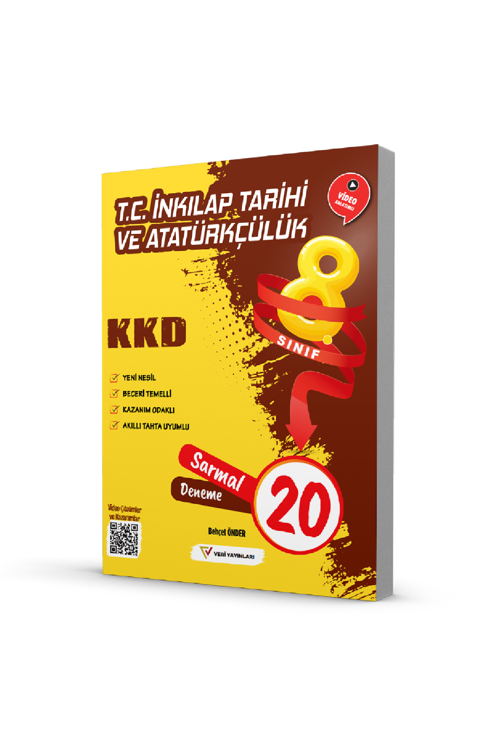 Veri 8. Sınıf T.C İnkılap Tarihi ve Atatürkçülük KKD Sarmal 20 Deneme Veri Yayınları