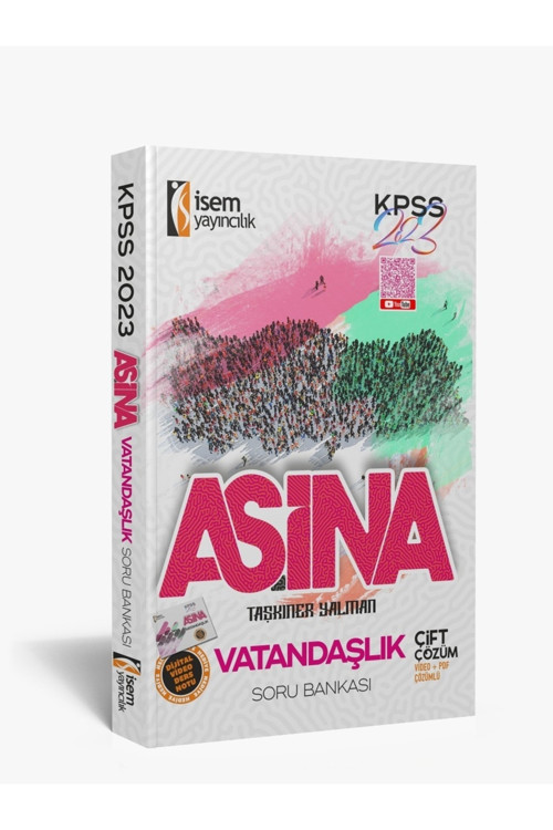 İsem Kitap 2023 Kpss Aşina Vatandaşlık Qr Ders Notu Hediyeli Soru Bankası